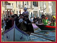 I nobili Veneziani dei Nomboli a puppa un Arlecchino 