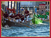 Regata Storica 2009 su Caorline - Marron (DorsoDuro): Angelo Scarpa “Bolo”, Marco Franzato, Alessandro De Pol, Vittorio Selle, Raffaele Scarpa, Busetto