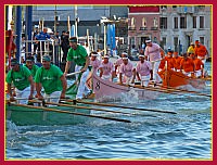 Regata Storica 2009 su Caorline - Verde (Cavallino - Treporti): Alberino Costantini, Cristiano Costantini, Stefano Rossi, Maurizio Quintavalle, Domenico Santin, Christian Tagliapietra