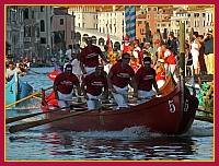 Regata Storica 2009 Caorline - Rosso (Pellestrina): Renzo Savoldello, Massimo Tonello, Diego Seno, Michele Vianello, Alberto Busetto, Alessandro Secco