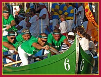 Regata Storica 2009 su Caorline - Verde (Cavallino - Treporti): Alberino Costantini, Cristiano Costantini, Stefano Rossi, Maurizio Quintavalle, Domenico Santin, Christian Tagliapietra