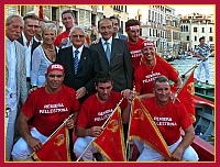 Regata Storica 2009 Caorline - Rosso (Pellestrina): Renzo Savoldello, Massimo Tonello, Diego Seno, Michele Vianello, Alberto Busetto, Alessandro Secco