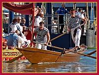 Regata Storica 2009: Regata de le Giovanissimi su Pupparini - (marron) Alvise D'Este (Popiùr) e Denis Zanella (provièr)