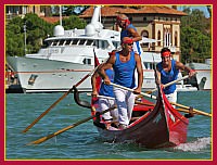 Regata Storica 2009 - Sfida delle Remiere sur Gondole a 4 remi - Rosso (Remiera Casteo): Claudio Foccardi, Paolo Mion, Fabio Peron, Roberto Fagarazzi