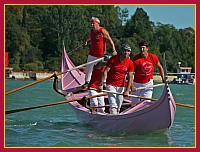 Regata Storica 2009 - Sfida delle Remiere sur Gondole a 4 remi - Rosa (Remiera Francescana): Gianni Nordio, Gianni De Petris, Antonio Trombetta, Salvatore Rega