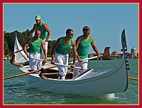 Regata Storica 2009 - Sfida delle Remiere sur Gondole a 4 remi - Bianco (Vogaepara Burano): Giovanni Seno, Giacomo Costantini, Enrico Trevisan, Ivano Dei Rossi