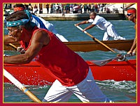 Regata Storica 2009 - Sfida delle Remiere sur Gondole a 4 remi - Rosa (Remiera Francescana): Gianni De Petris