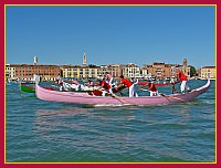 Regata Storica 2009 - Sfida delle Remiere sur Gondole a 4 remi - Rosa (Remiera Francescana): Gianni Nordio, Gianni De Petris, Antonio Trombetta, Salvatore Rega