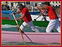 Regata Storica 2009 - Sfida delle Remiere sur Gondole a 4 remi - Rosa (Remiera Francescana): Salvatore Rega e Antonio Trombetta