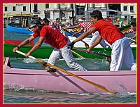 Regata Storica 2009 - Sfida delle Remiere sur Gondole a 4 remi - Rosa (Remiera Francescana): Salvatore Rega e Antonio Trombetta