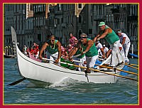 Regata Storica 2009 - Sfida delle Remiere sur Gondole a 4 remi - Bianco (Vogaepara Burano): Giovanni Seno, Giacomo Costantini, Enrico Trevisan, Ivano Dei Rossi