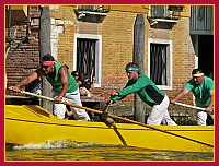 Regata Storica 2009 - Sfida delle Remiere sur Gondole a 4 remi - Canarin (Remiera Canottieri Cannaregio): Marino Pompeo, Luca Terzi, Davide Tonello