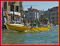 Regata Storica 2009 - Sfida delle Remiere sur Gondole a 4 remi - Canarin (Remiera Canottieri Cannaregio): Giuseppe Salvadori, Luca Terzi, Davide Tonello, Marino Pompeo