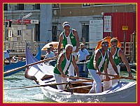 Regata Storica 2009 - Sfida delle Remiere sur Gondole a 4 remi - Viola (Canottieri Mestre): Stefano Busetto, Alberto Vianello, Francesco Busato, Luca Battaggia