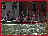 Regata Storica 2009 - Sfida delle Remiere sur Gondole a 4 remi - Rosso-Verde (Riviera Del Brenta): Nicolà Barbiero, Walter Visnadi, Dario Giglio, Giorgio Naidi