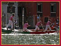 Regata Storica 2009 - Sfida delle Remiere sur Gondole a 4 remi - Rosso-Verde (Riviera Del Brenta): Nicolà Barbiero, Walter Visnadi, Dario Giglio, Giorgio Naidi