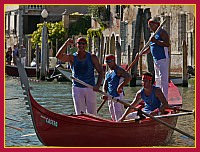 Regata Storica 2009 - Sfida delle Remiere sur Gondole a 4 remi - Rosso (Remiera Casteo): Claudio Foccardi, Paolo Mion, Fabio Peron, Roberto Fagarazzi