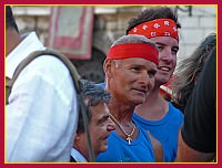 Regata Storica 2009 - Sfida delle Remiere sur Gondole a 4 remi - Il ministro Renato Brunetta con Paolo Mion e Fabio Peron