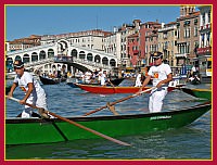 Regata Storica 2009: Regata de le Maciarèle Junior su Mascarete a 2 remi - (Remiera Canottieri Cannaregio) Alessio Chiozzotto (popiùr) e Giacomo Marangon (provièr)