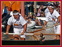 Regata Storica 2009: Regata de le Maciarèle Junior su Mascarete a 2 remi - (Remiera Casteo) Luca Seggi (popiùr) e Riccardo Merlo (provièr)