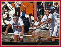 Regata Storica 2009: Regata de le Maciarèle Junior su Mascarete a 2 remi - (Remiera Casteo) Luca Seggi (popiùr) e Riccardo Merlo (provièr)