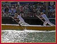 Regata Storica 2009 - Regata de le Maciarèle Senior su mascarete a 2 remi - (Canottieri Treporti) Simone Costantini (Popiùr) e Michael Somma (provièr)