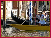 Regata Storica: Regata delle Donne su Mascarete a due remi - Luisella Schiavon (Popiùr) e Giorgia Ragazzi (provièr)