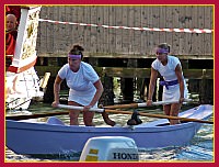 Regata Storica: Regata delle Donne su Mascarete a due remi - Maika Busato (Popiùr) e Erika Zane (provièr)